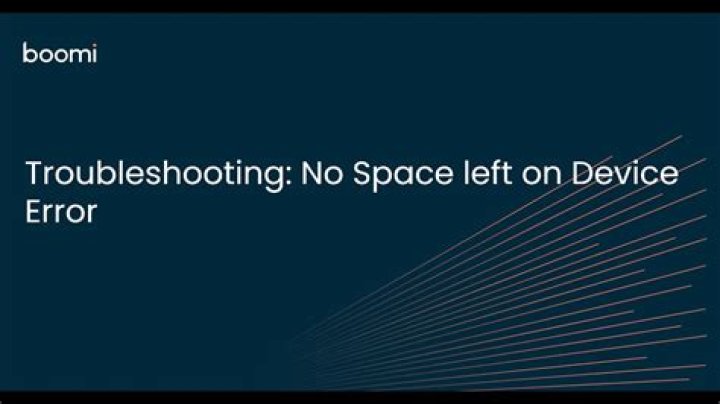 No space left on device even though there is