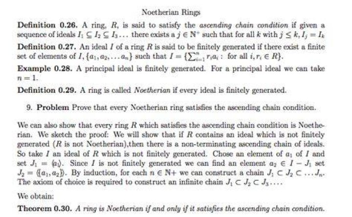 Noetherian ring not descending chain condition