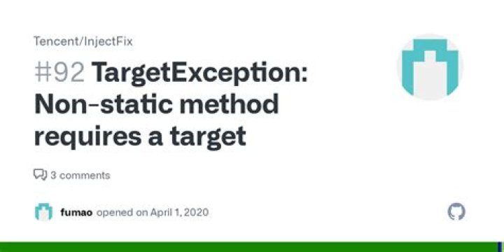 Non-static method requires a target
