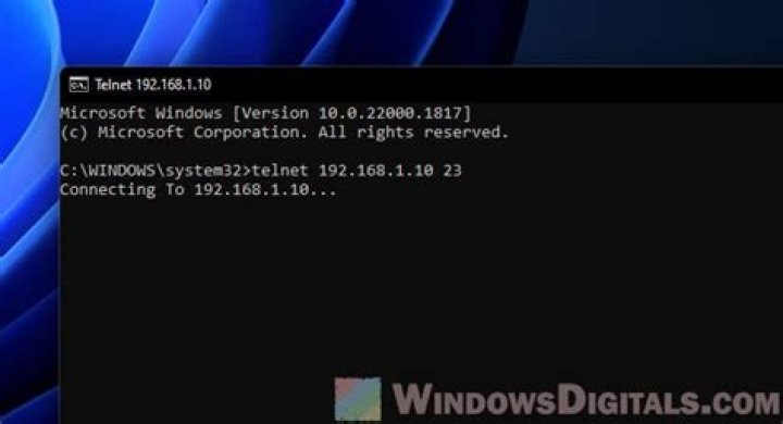 Not able to connect to any server using Telnet
