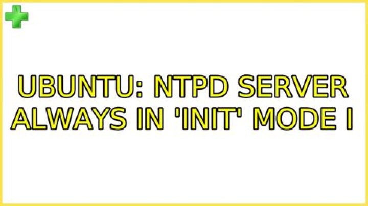 ntpd server always in 'INIT' mode 