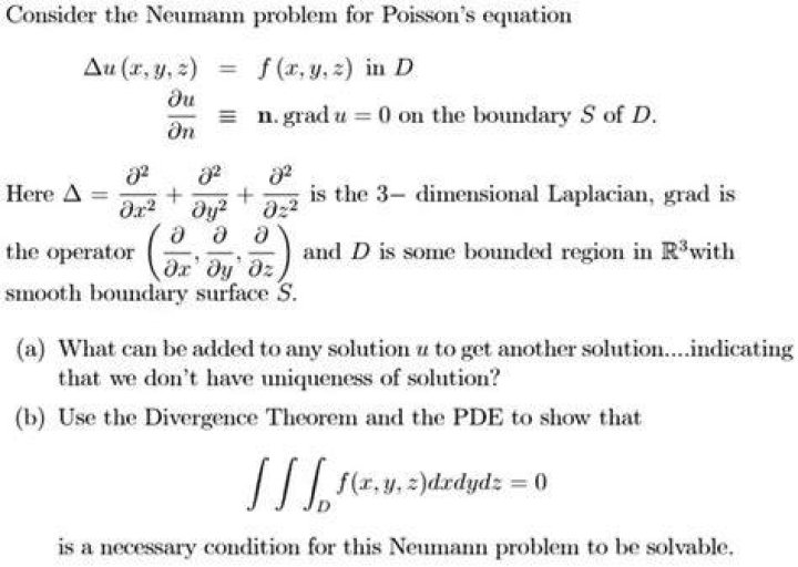 Numerically Solving a Poisson Equation with Neumann Boundary Conditions
