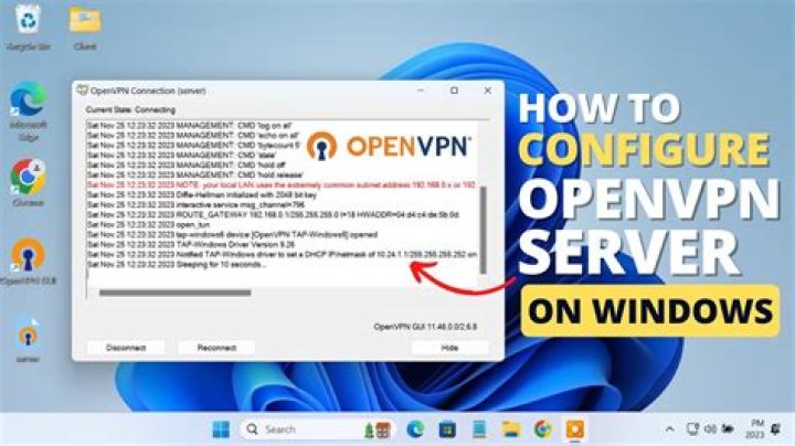 OpenVPN Windows 10 : how to access computers inside the LAN?