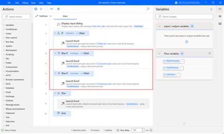 options that can be used in if condition check