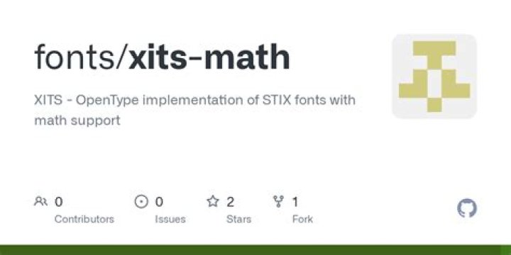 OTF fonts inside the XITS Fonts zip bundle