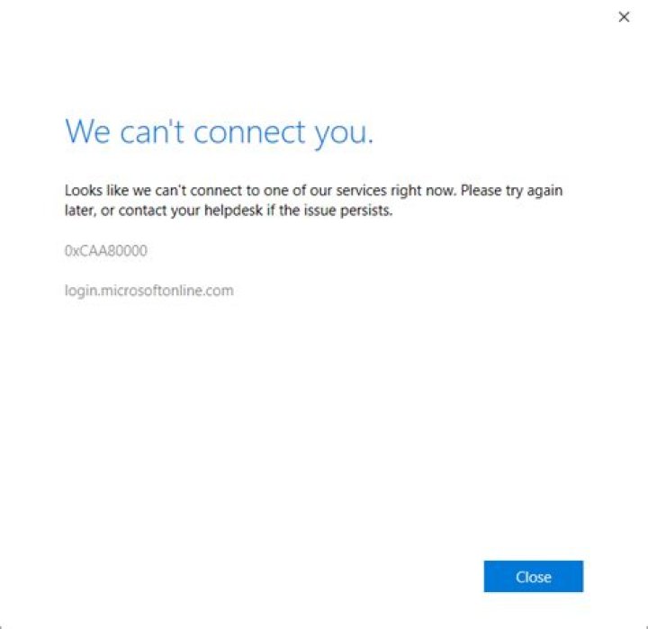 Outlook 2019 shows error 0xCAA80000 after migration to Microsoft 365 [closed]
