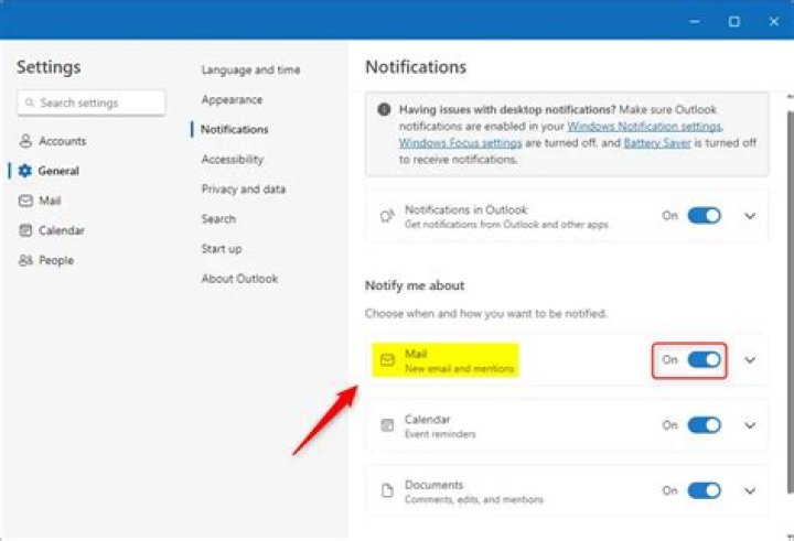 Outlook does not show desktop notifications on a message receive if e-mail is transfered to another folder with a rule
