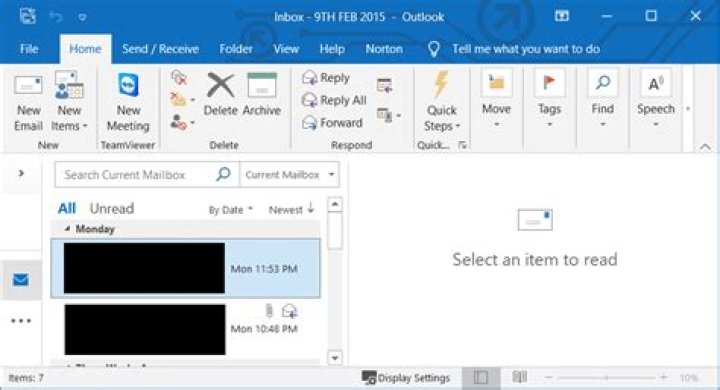 Outlook window resize issue