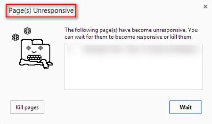 page unresponsive