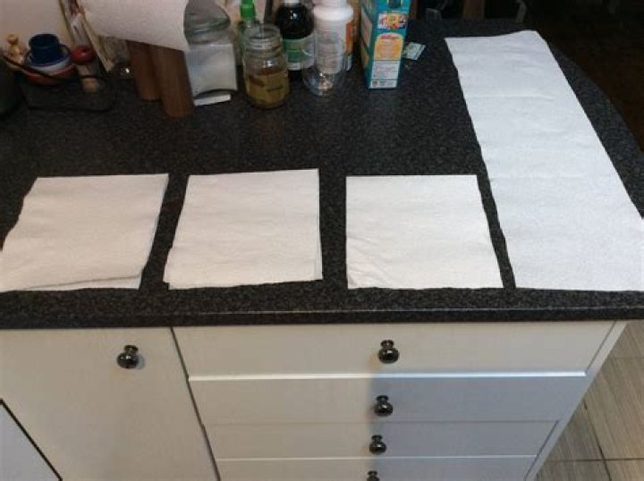 Paper towel phases to remove water from disc