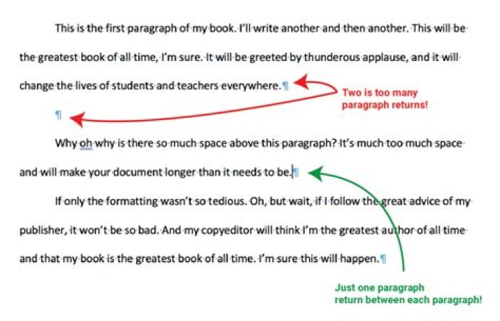 Paragraph screenshot