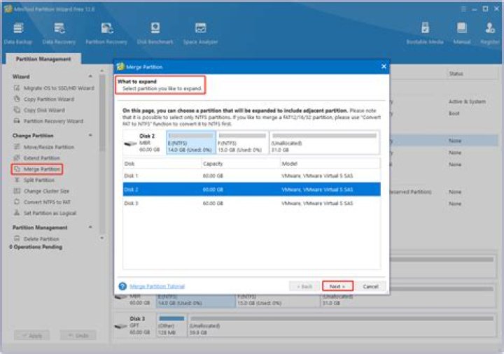Partitions From Gparted