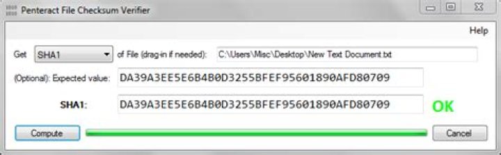 Penteract File Checksum Verifier