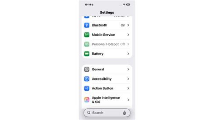 personal search bar location