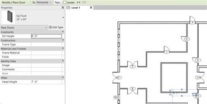 placing a door