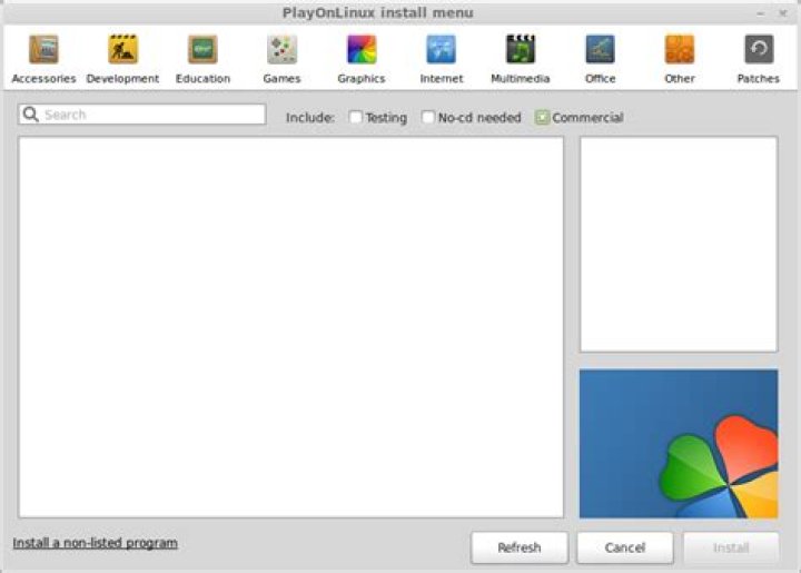 PoL install menu