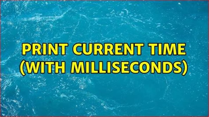 Print current time (with milliseconds)