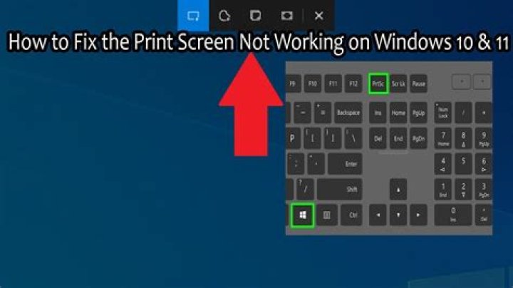 Print screen not working on windows 10
