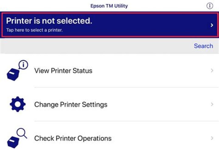 problem with log into epson tm-m30 printer