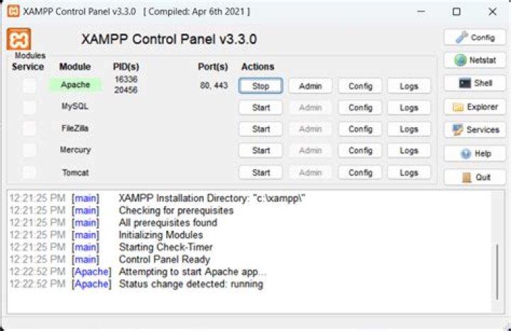 Problems With XAMPP (1 of 2 services running)