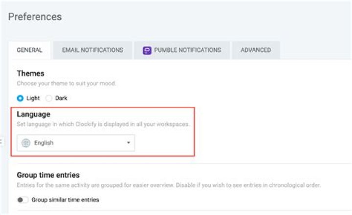 Profile Preferences