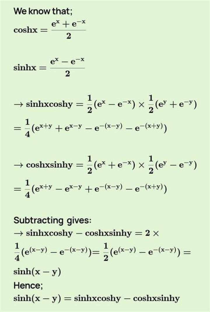 Prove $\sinh x > x$ for all $x >0$