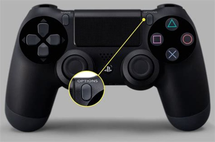 PS4 controller reset button