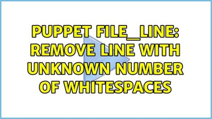 puppet file_line: remove line with unknown number of whitespaces