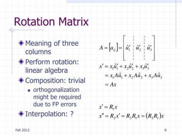 Q: Rotation Matrix Preserving Properties?