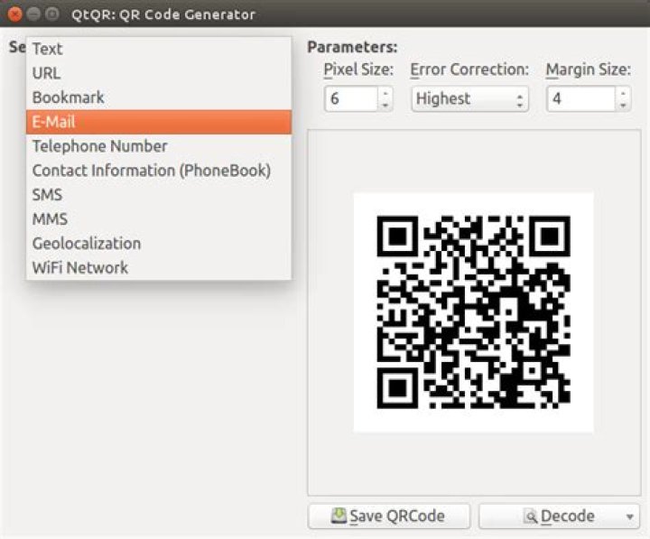 qtqr and qrencode/eog