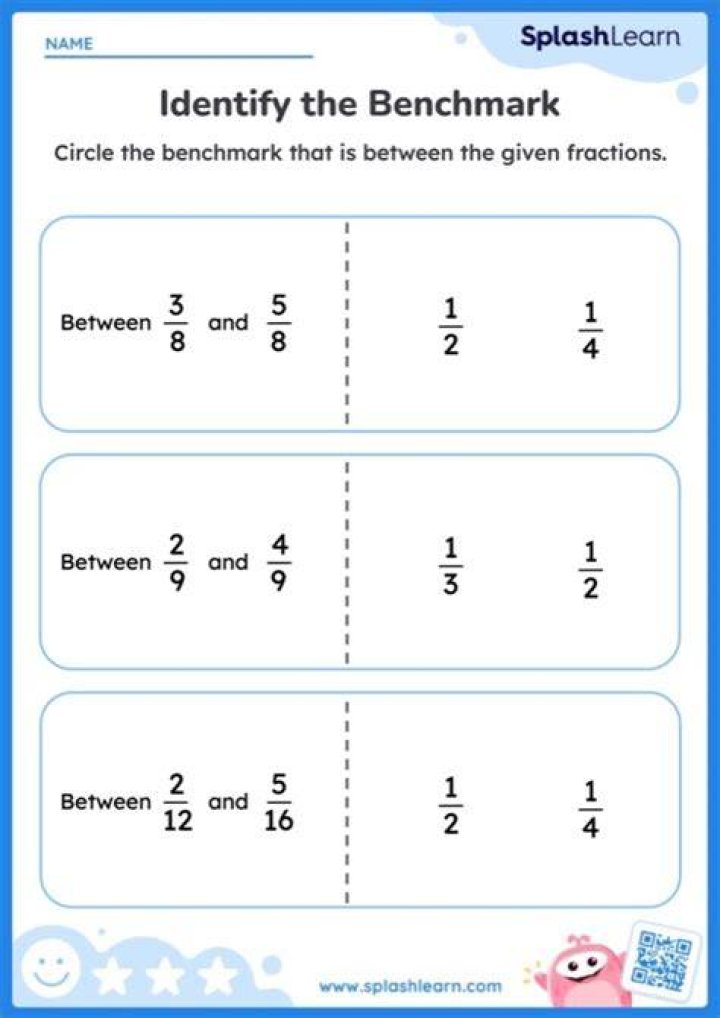 Questions concerning smallest fraction between two given fractions.
