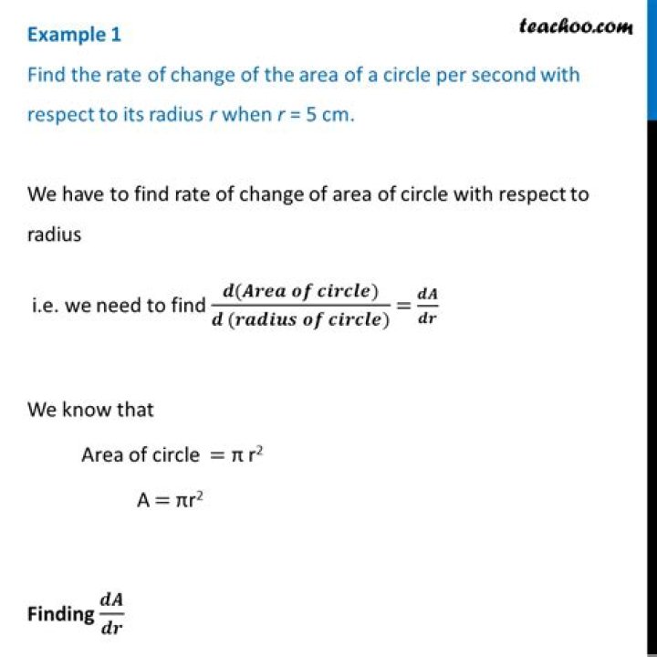 Rate of change: area and perimeter
