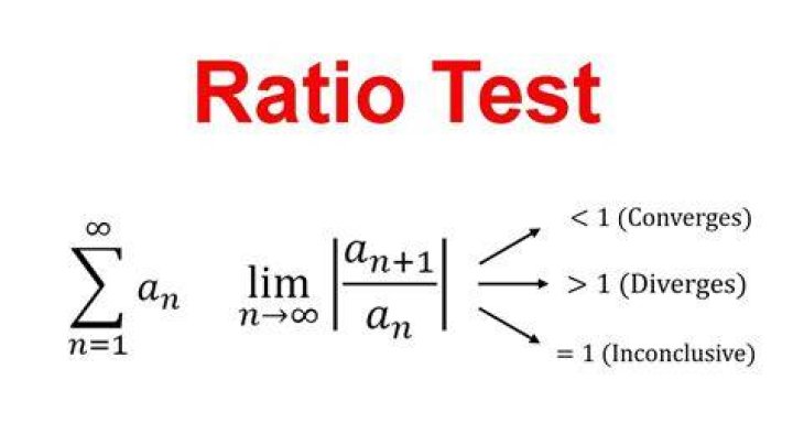 Ratio test when checking the convergence of series