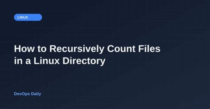 Recursively count all the files in a directory [duplicate]