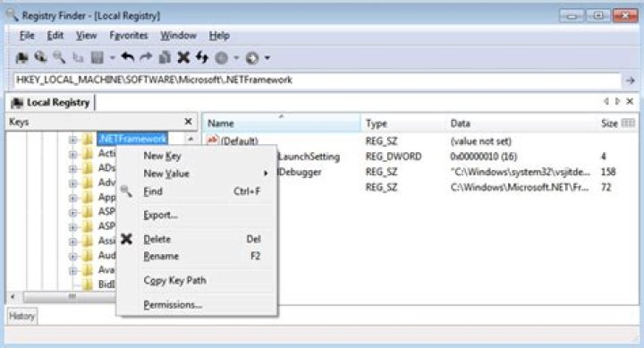 Registry Finder
