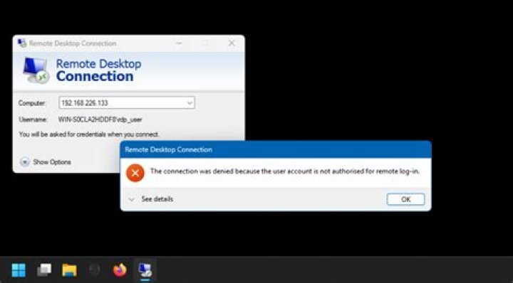 Remote Desktop Connection not going full screen