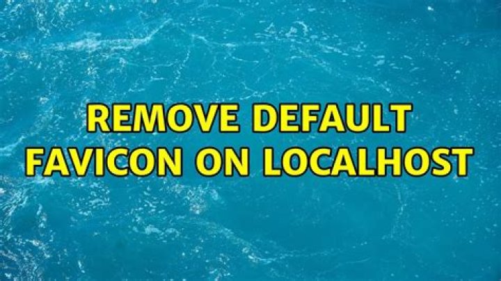 Remove default favicon on localhost