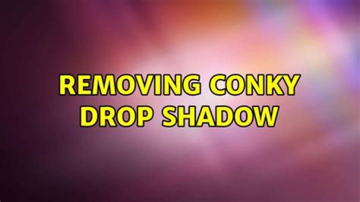 Removing conky drop shadow