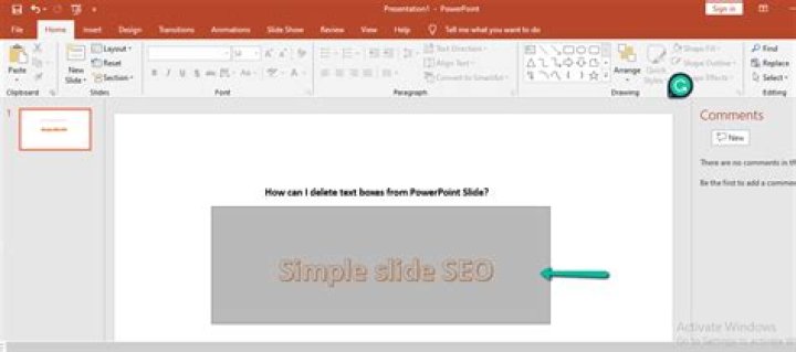 Removing theme from one slide
