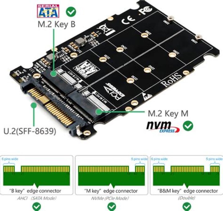 Replacing an NVMe SSD with a M.2 SATA drive in an Alienware Aurora R8