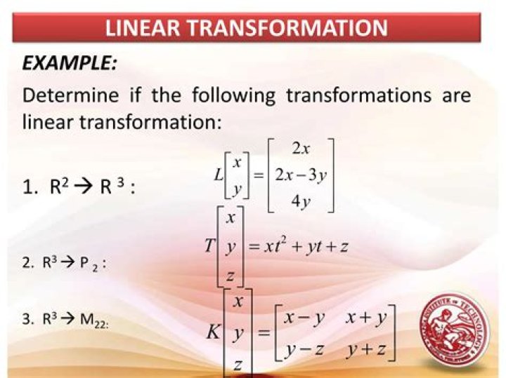 Requirements for a Linear Transformation