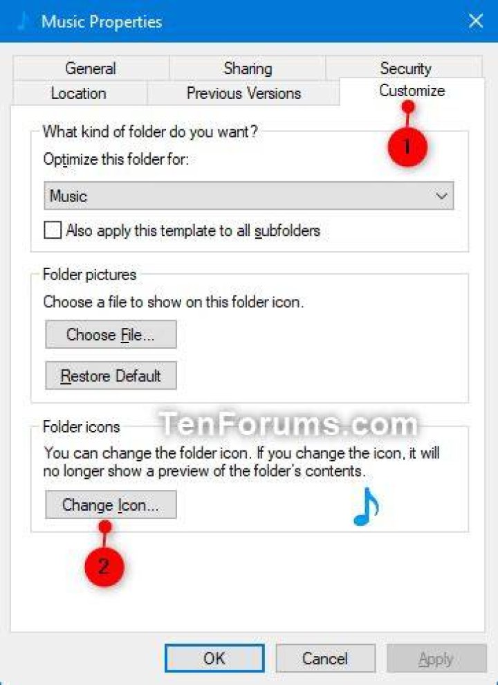 Restore Music Folder & Shortcut