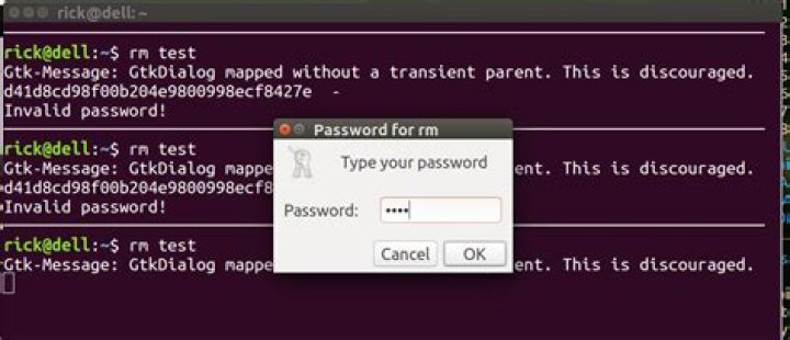 rm password