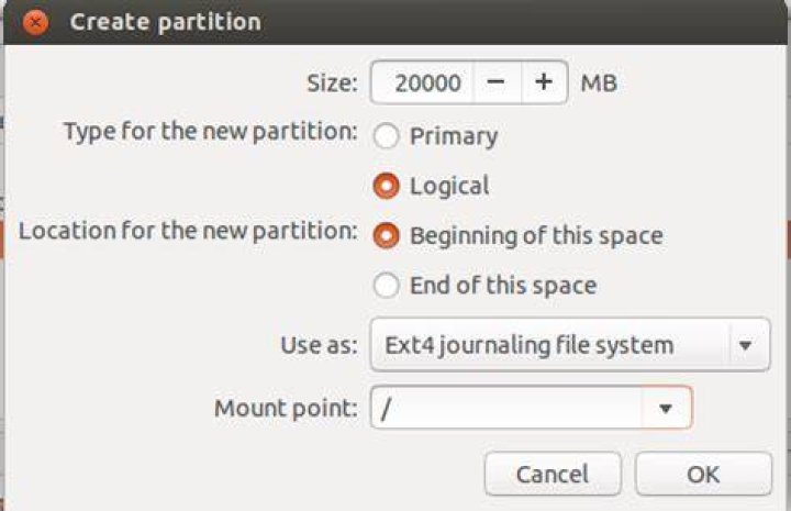 Root fs parameters