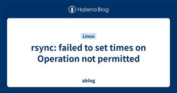 rsync: failed to set times on 