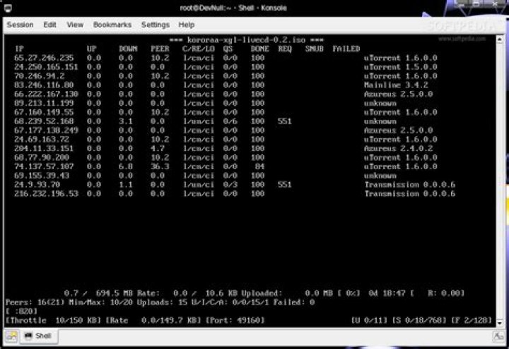 rTorrent screenshot