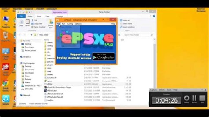 Running ePsxe 1.9 on Ubuntu 13.10