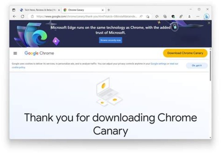Screenshot: Chrome select package