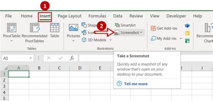 Screenshot of Excel