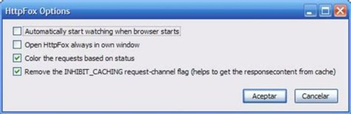 Screenshot of HttpFox add-on for Mozilla Firefox
